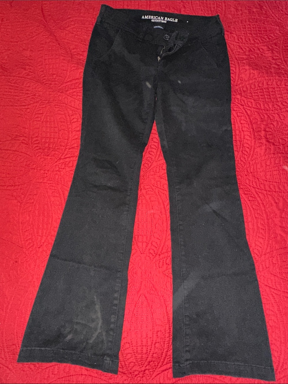 American Eagle Outfitters Black kick boot - Women's pants size 10